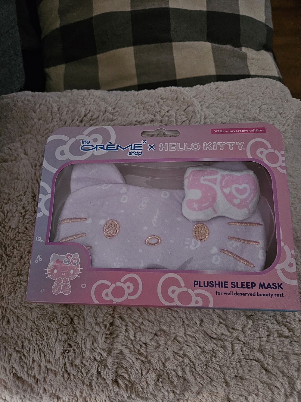 The Crème Shop x Hello Kitty Pink Plushie Sleep Mask